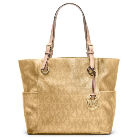 gold metallic michael kors purse|michael kors linen with gold.